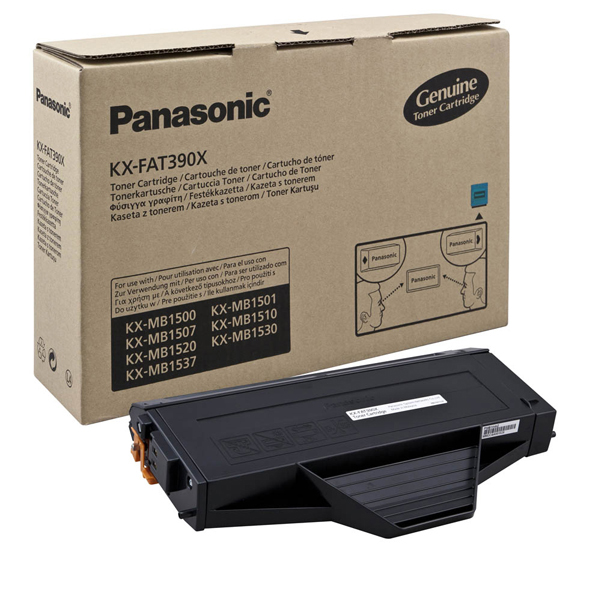 Panasonic - Cartuccia - Nero - KX-FAT390X - 1.500 pag