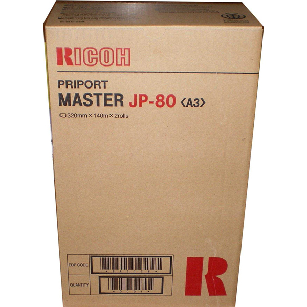 Ricoh - scatola 2 matrici jp80 (255matrici/rotolo) jp8000 jp8500 893128