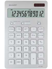 Calcolatrice da tavolo EL 364 - 176x100x13 mm - 12 cifre - argento - Sharp - EL364BSL
