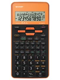 Calcolatrice scientifica EL 509 - 2 linee - Arancione - Sharp - EL509TSBYR