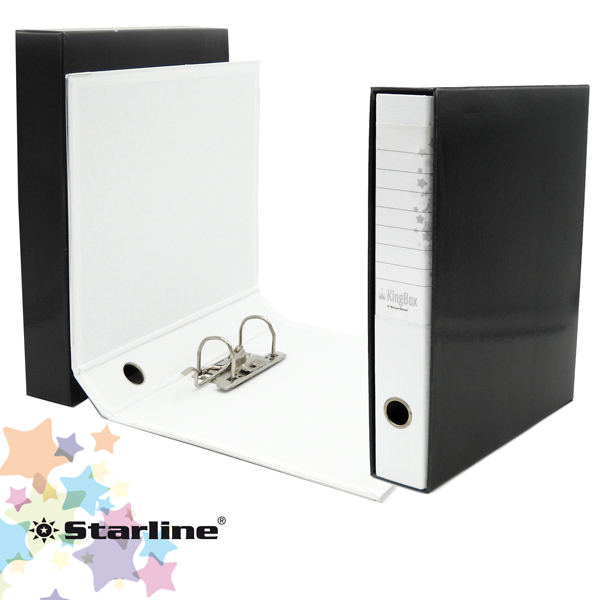 Registratore Kingbox - dorso 5 cm - protocollo 23x33 cm - bianco - Starline