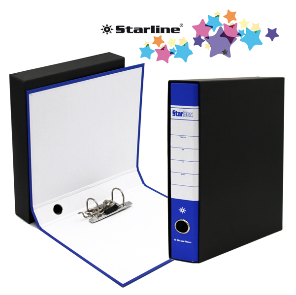Registratore Starbox - dorso 5 cm - commerciale 23x30 cm - blu - Starline