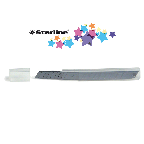 Lame di ricambio - 9 mm - universali - per cutter - Starline - blister 10 lame