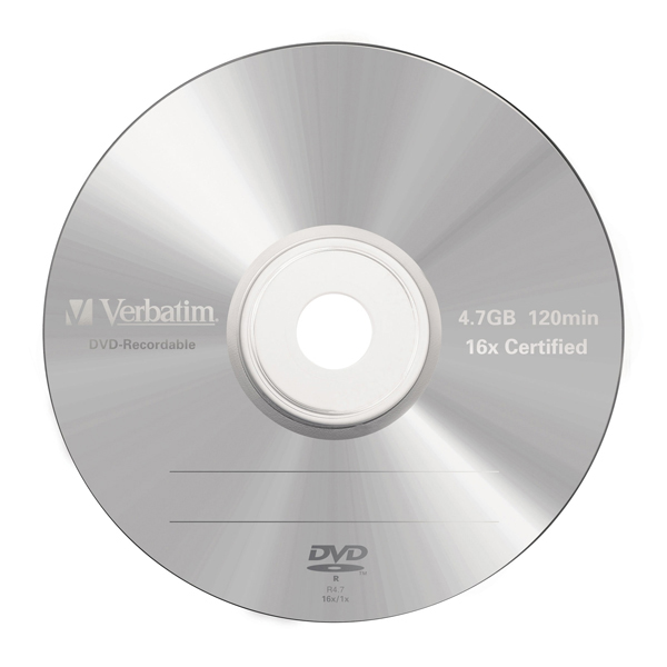 Verbatim - Scatola 5 DVD-R - Jewel case - serigrafato - 43519 - 4,7GB